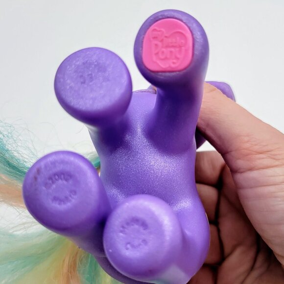 My Little Pony Peach Surprise 2002 G3 MLP Purple Butterfly Hasbro Toy Read - Picture 5 of 10